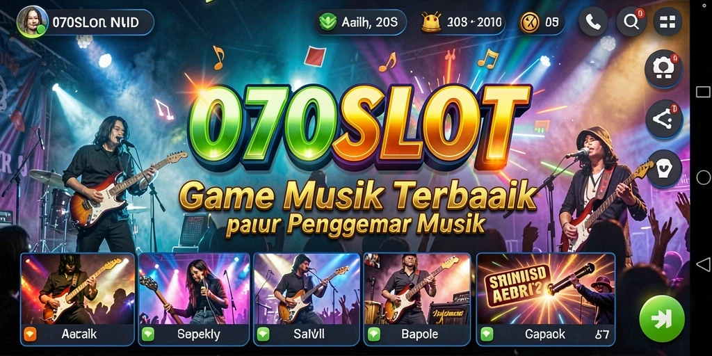 Screenshot gameplay 070SLOT yang menarik dengan alunan musik.