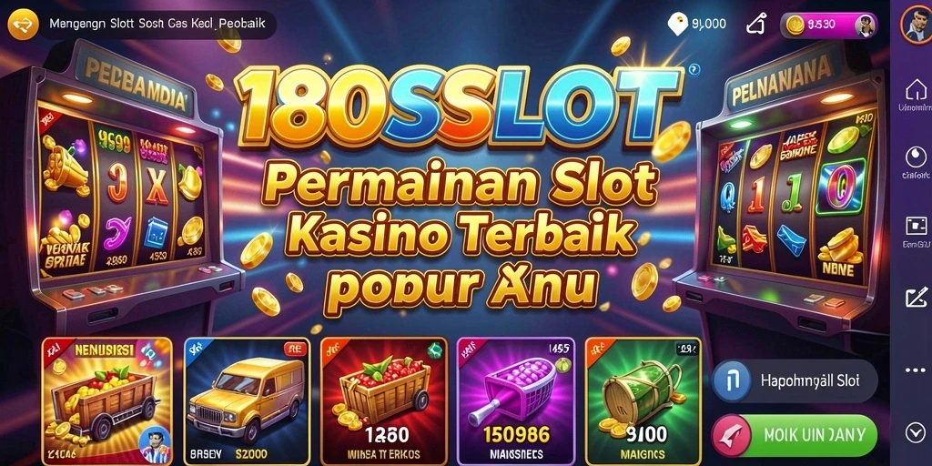 Tampilan gameplay menarik dalam 180SLOT dengan slot yang beraneka ragam.