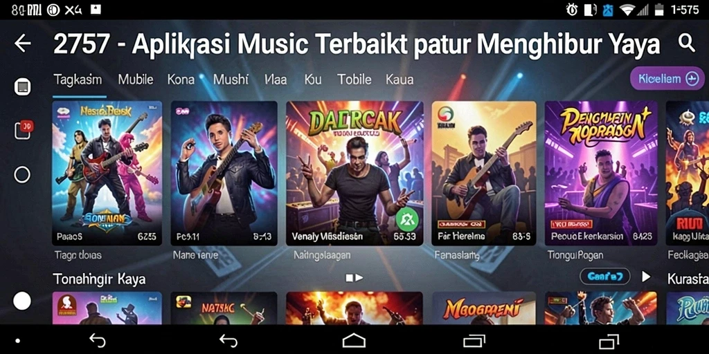 Screenshot dari gameplay <strong>2757</strong> menampilkan daftar putar musik yang menarik.