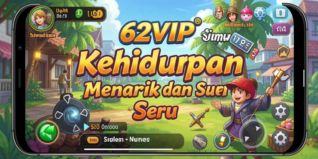 Tampilan gameplay <strong>62VIP</strong> yang menunjukkan simulasi kehidupan yang realistis.