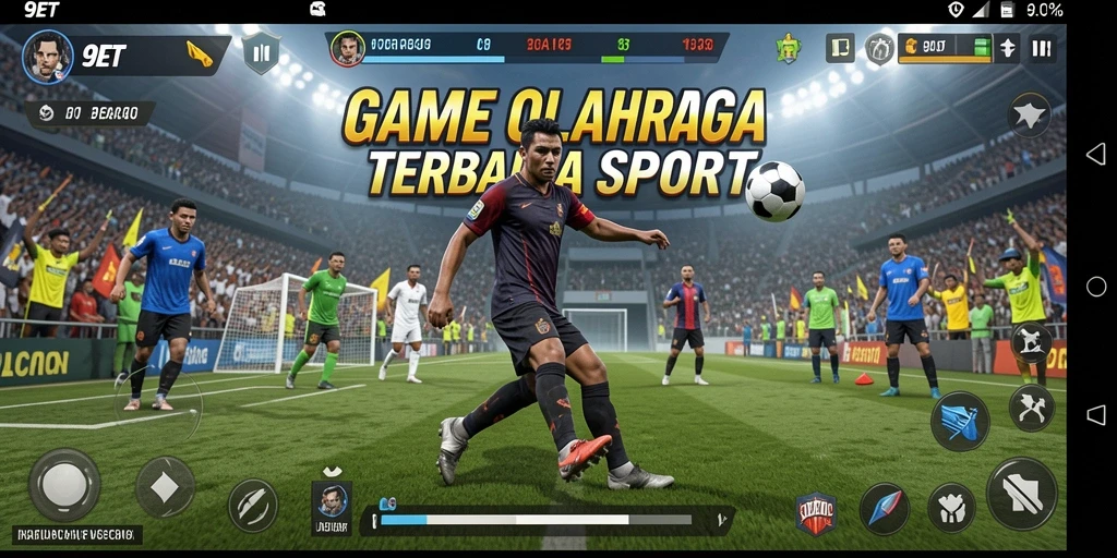Gameplay seru dalam 9ET yang menampilkan berbagai olahraga menarik.