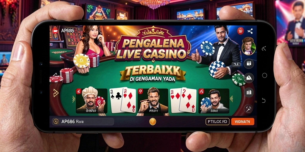 Tampilan gameplay Live Casino yang mendebarkan dan interaktif.