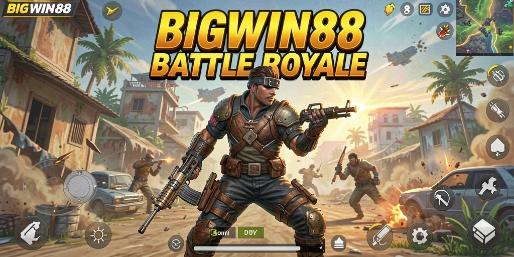 Tampilan aksi mendebarkan dalam gameplay BIGWIN88.