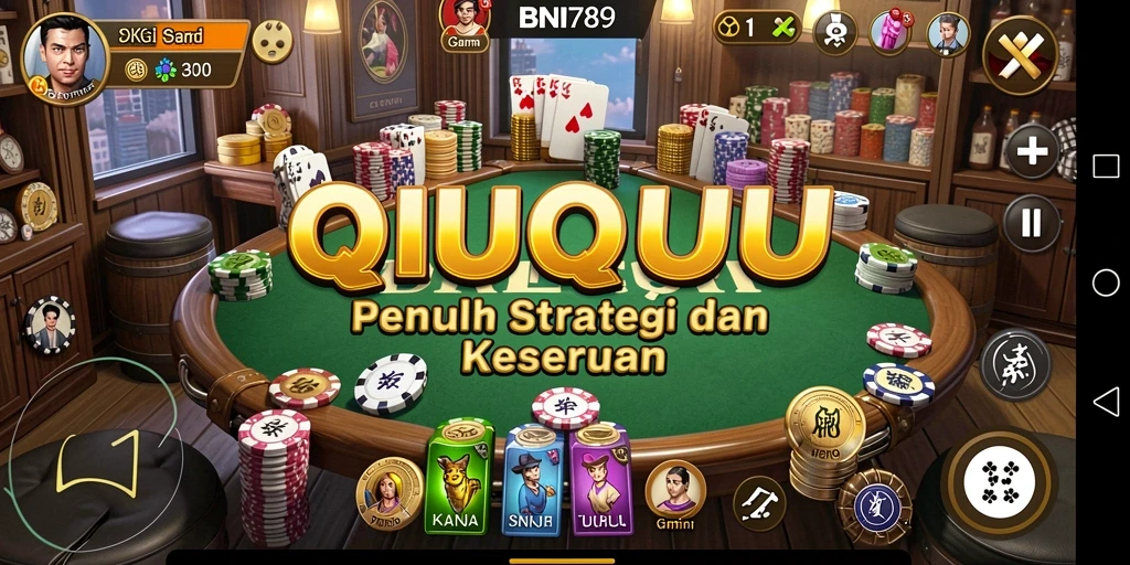 Tampilan gameplay QiuQiu yang seru di BNI789.