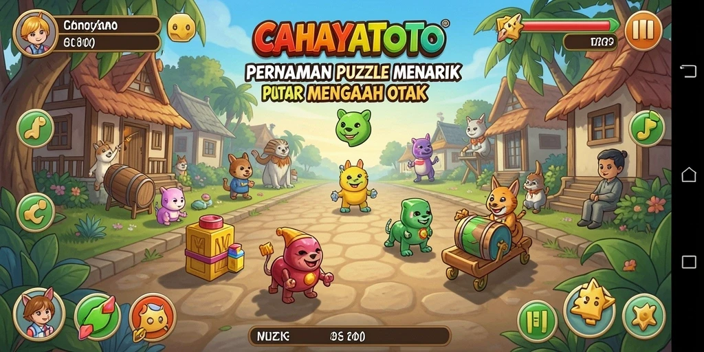 Screenshot CAHAYATOTO menampilkan gameplay Puzzle yang seru dan menggugah.