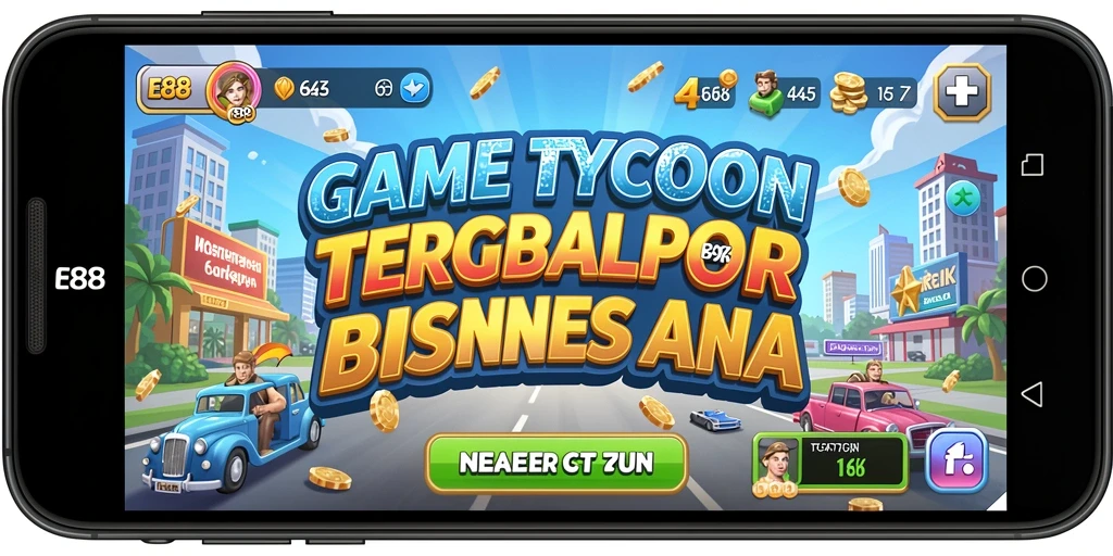 Tampilan gameplay E88 yang menarik dan penuh aksi Tycoon.