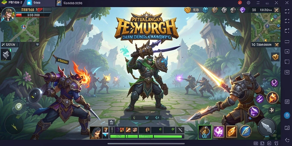 Tangkapan layar FB168 menampilkan aksi seru gameplay MMORPG.