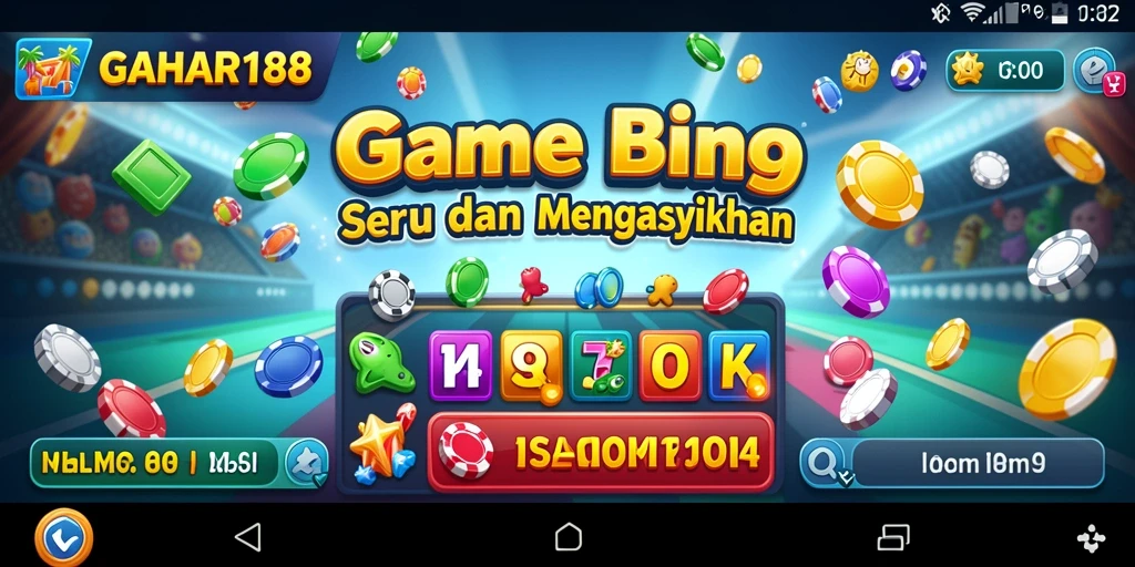 Tampilan gameplay seru di GAHAR188 dengan suasana Bingo yang meriah.