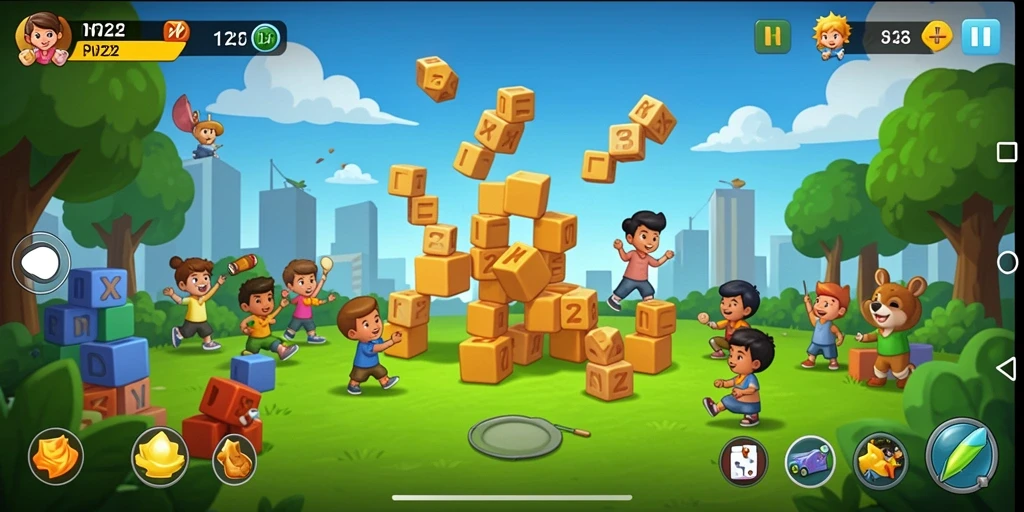 Tampilan gameplay IN22 yang seru dan menantang di setiap level.