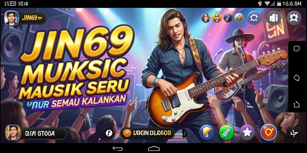 Screenshot JIN69 menampilkan gameplay musik seru dan interaktif.