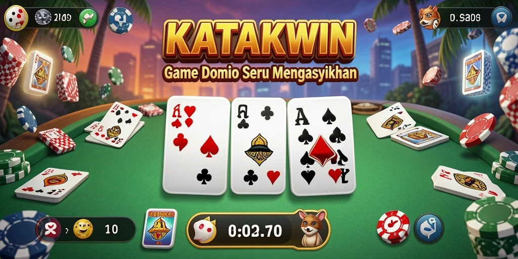 Tampilan gameplay KATAKWIN yang seru dan interaktif.