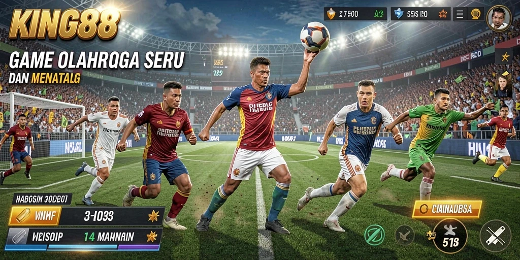 Tangkapan layar KING88 menampilkan pertandingan olahraga menarik dengan tampilan grafis yang memukau.