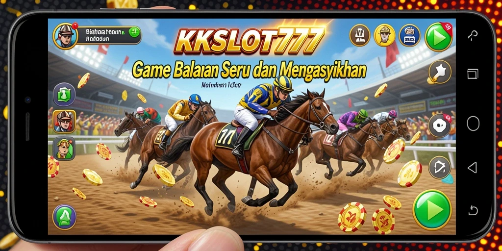 Gameplay aksi balapan dalam KKSLOT777 yang menyenangkan dan seru.
