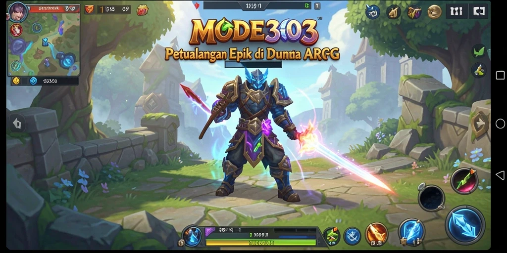 Menampilkan aksi pertarungan seru dalam gameplay ARPG.