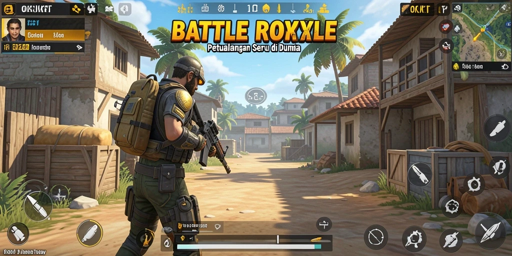 Tampilan seru gameplay OKJKT dengan pertempuran mendebarkan.