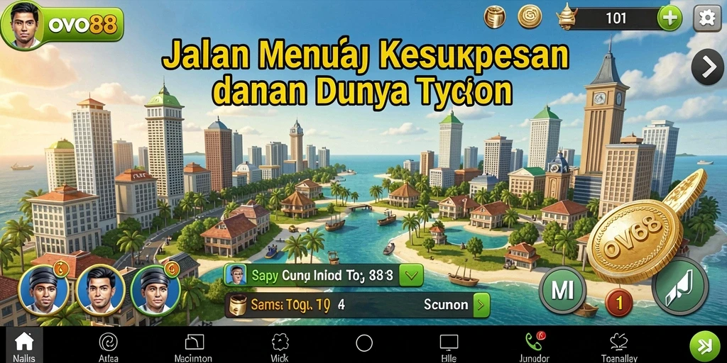 Screenshot OVO88 menampilkan pengelolaan bisnis yang menarik dan kompleks.