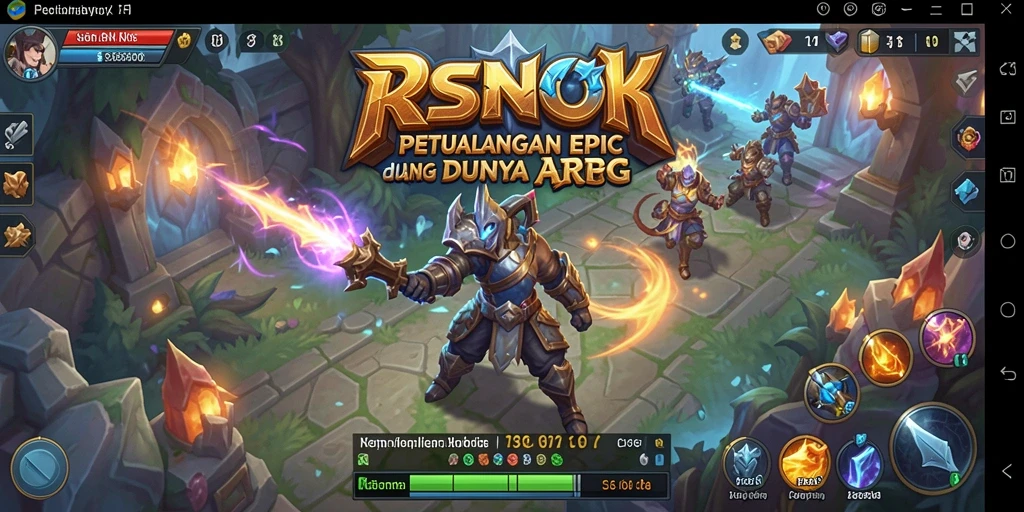 Tampilan menarik dari gameplay ARPG RSNOK yang menegangkan.