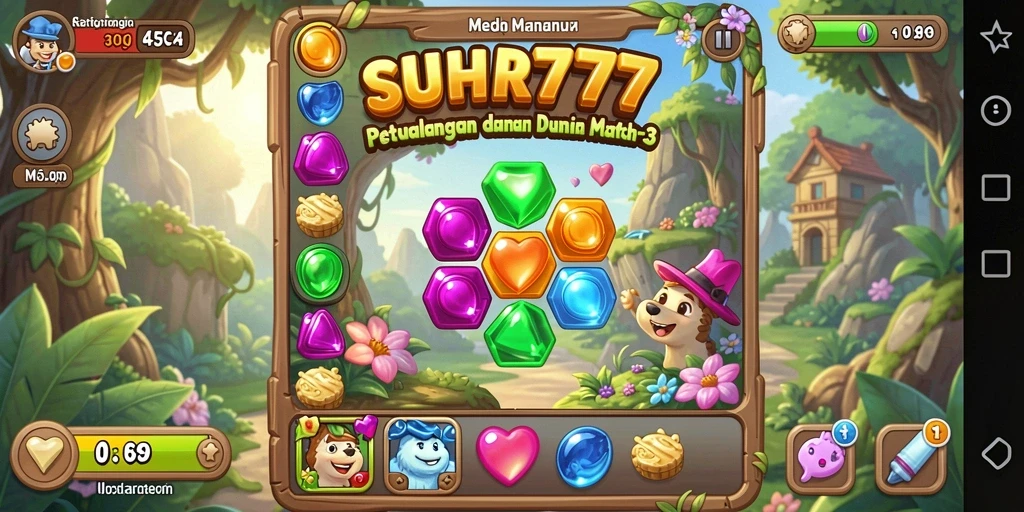 Tangkapan layar menunjukkan gameplay seru dan penuh warna di SUHU777.